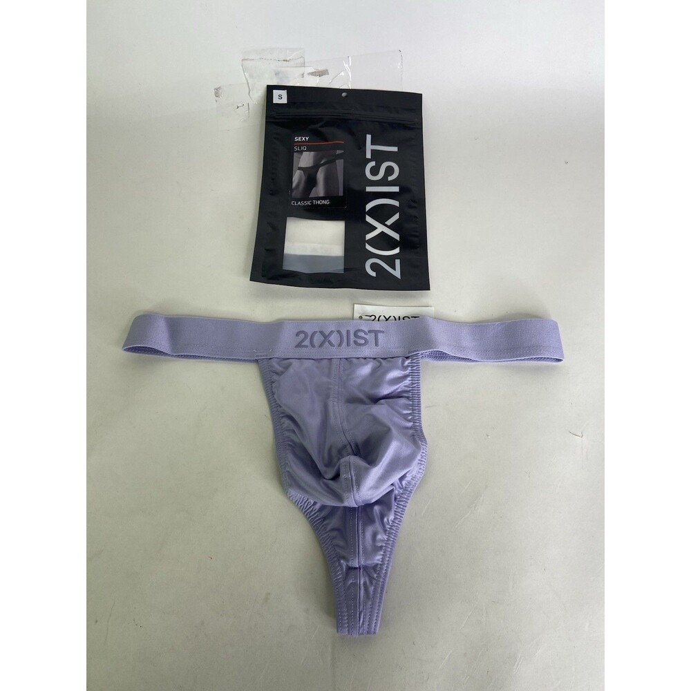 2xist Sexy Sliq Classic Thong Underwear Lavendar Purple Mens Size S